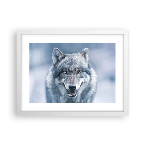 Affiche dans un cadre blanc - Poster - Relèverez-vous le défi ? - 40x30 cm