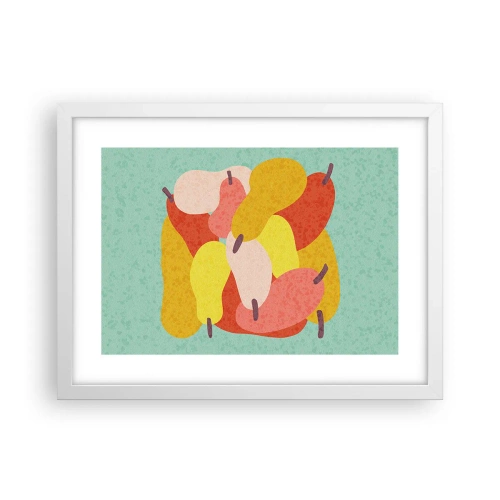 Affiche dans un cadre blanc - Poster - Essayez le soleil d'été - 40x30 cm