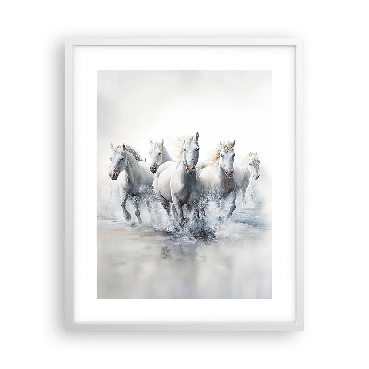Affiche dans un cadre blanc - Poster - Magie blanche - 40x50 cm
