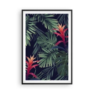 Affiche dans un cadre noir - Poster - immergé dans la nature - 61x91 cm
