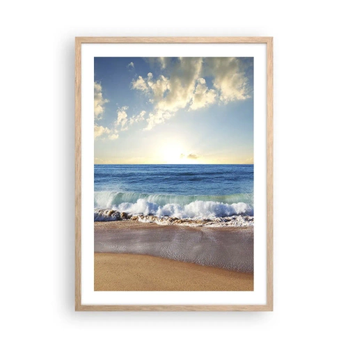 Affiche dans un chêne clair - Poster - Mouvement et immobilité à la fois - 50x70 cm