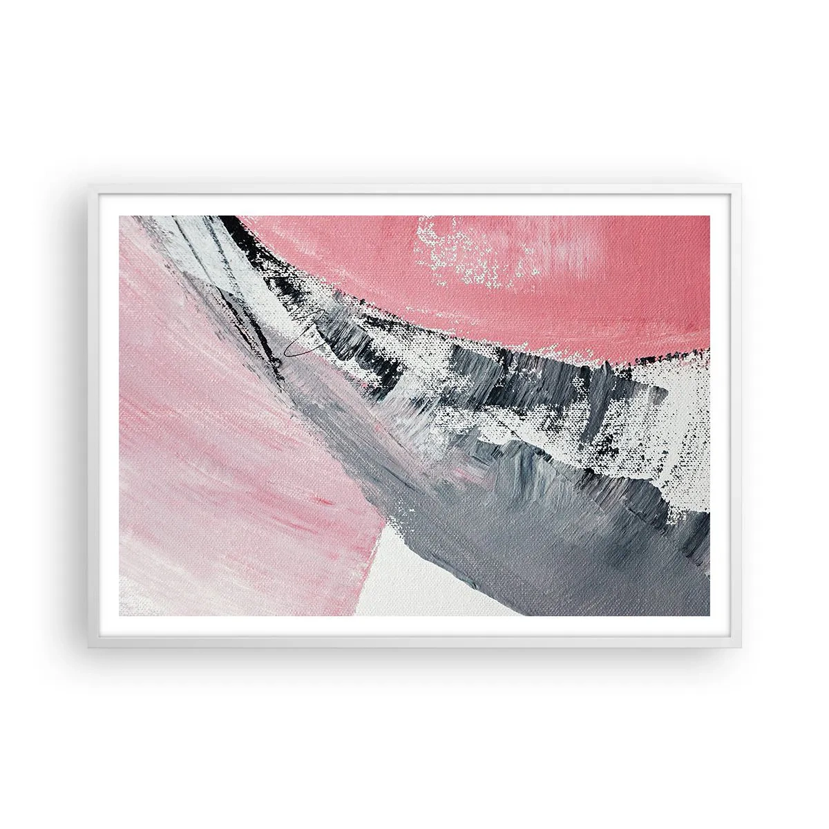 Affiche dans un cadre blanc - Poster - Composition assortie - 100x70 cm