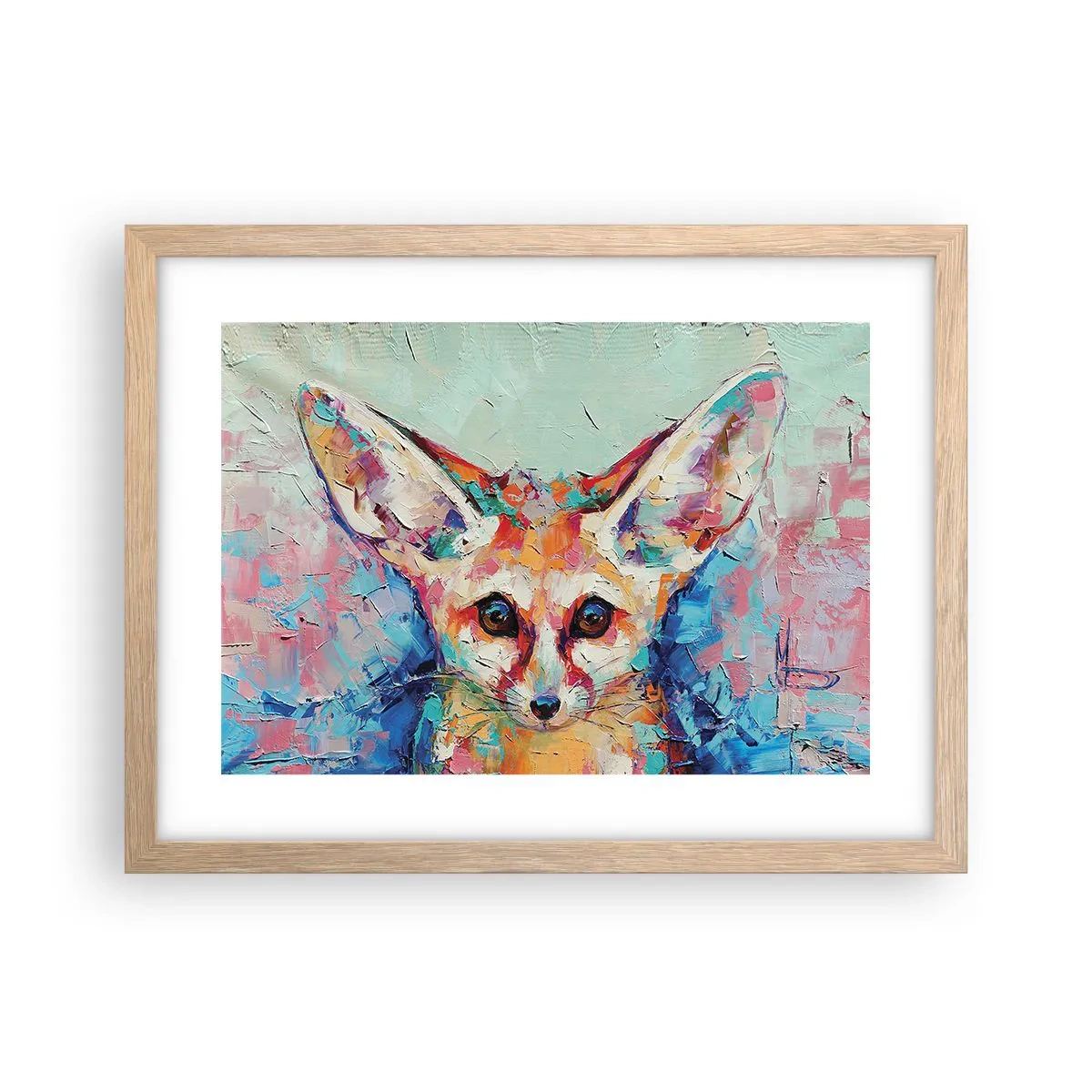 Affiche dans un chêne clair - Poster - Etes-vous prêts pour moi? - 40x30 cm