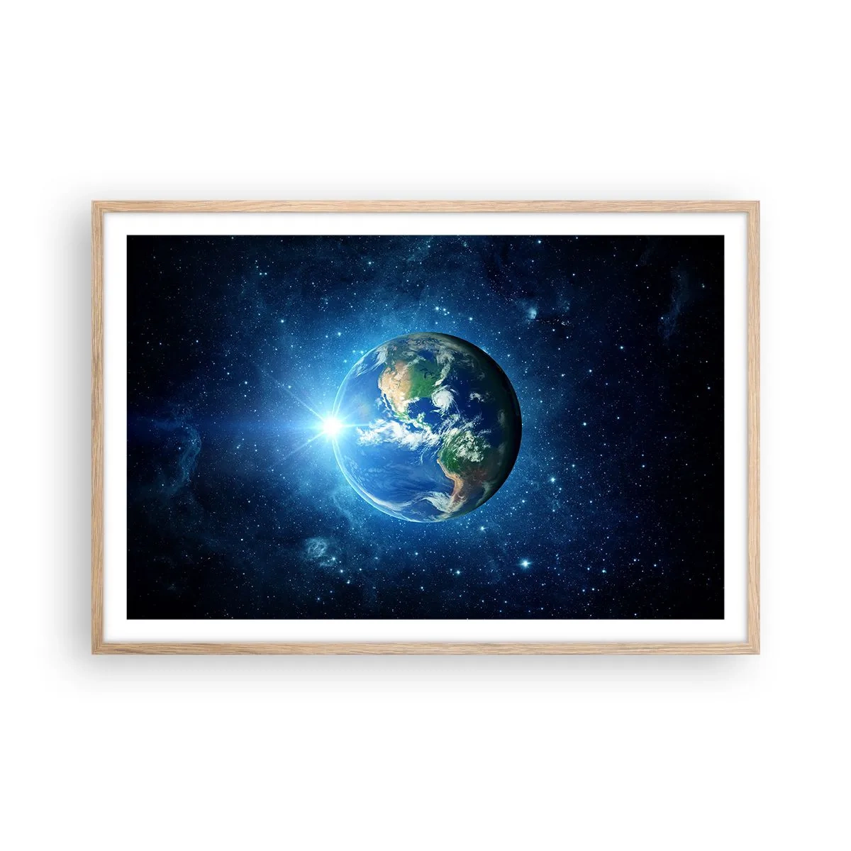 Affiche dans un chêne clair - Poster - Nous sommes au paradis - 91x61 cm