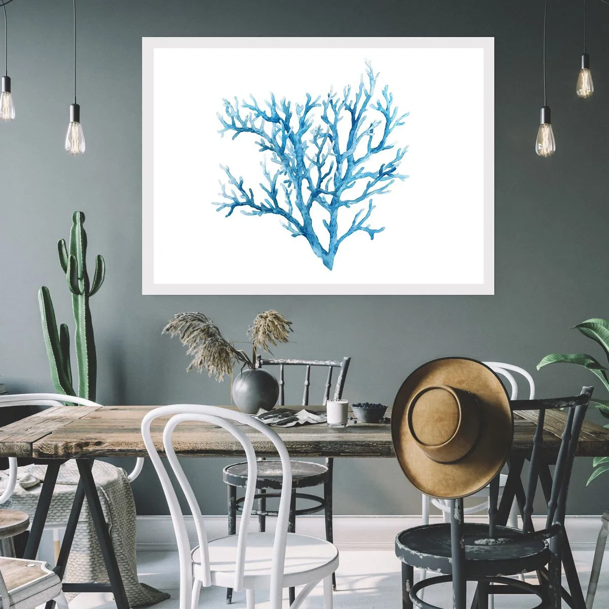 Affiche - Poster - Filigrane nautique - 50x40 cm