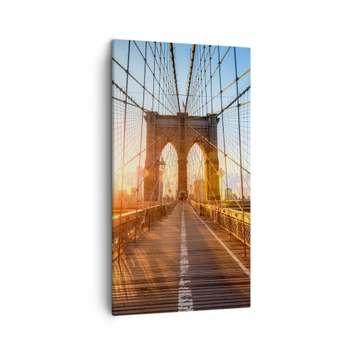 Impression sur toile - Image sur toile - Sur le pont d'or - 45x80 cm