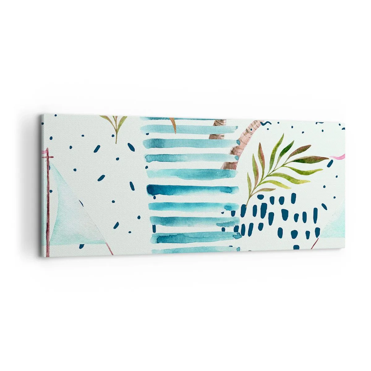 Impression sur toile - Image sur toile - Des vacances sous les palmiers - 100x40 cm