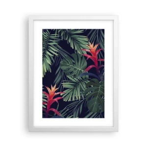 Affiche dans un cadre blanc - Poster - immergé dans la nature - 30x40 cm