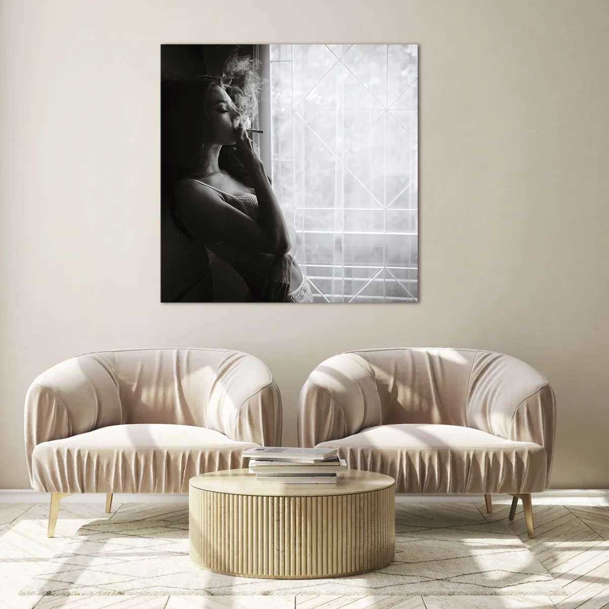 Impression sur verre - Image sur verre - Vous sentez-vous libre ? - 60x60 cm