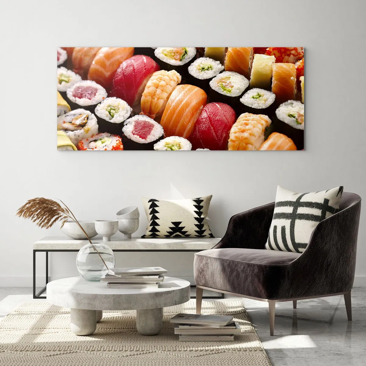 Impression sur verre - Image sur verre - Couleurs et saveurs d'Asie - 100x40 cm
