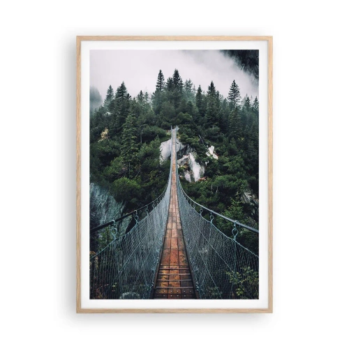 Affiche dans un chêne clair - Poster - Uniquement pour les aigles - 70x100 cm