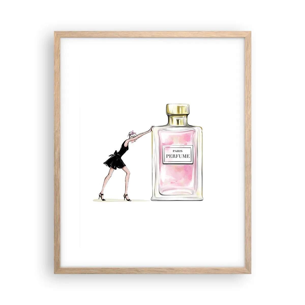 Affiche dans un chêne clair - Poster - L'essence des femmes - 40x50 cm