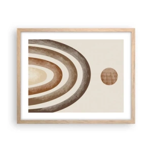 Affiche dans un chêne clair - Poster - Dans une galaxie lointaine - 50x40 cm