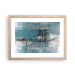 Affiche dans un chêne clair - Poster - Eau et air - 40x30 cm