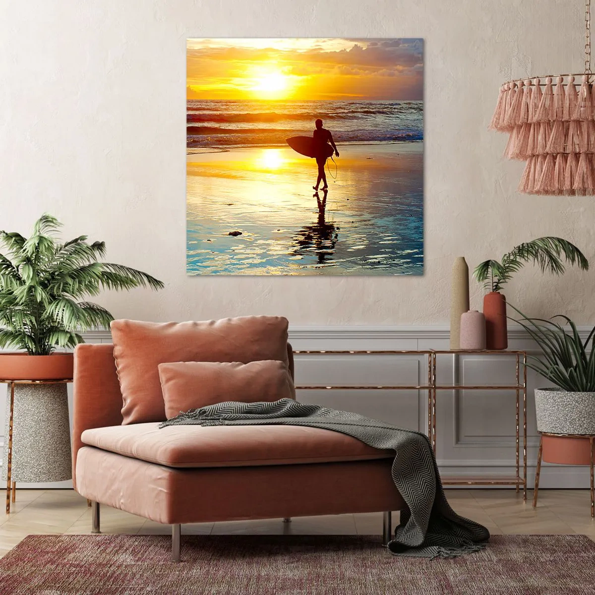 Impression sur toile - Image sur toile - Le retour du guerrier - 60x60 cm