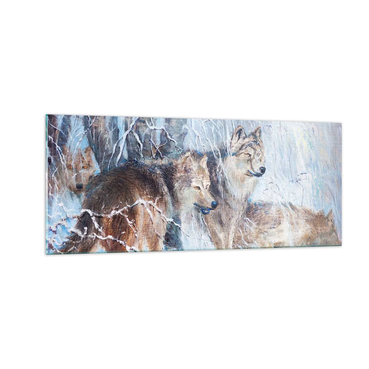 Impression sur verre - Image sur verre - Attention! Ca arrive ... - 100x40 cm