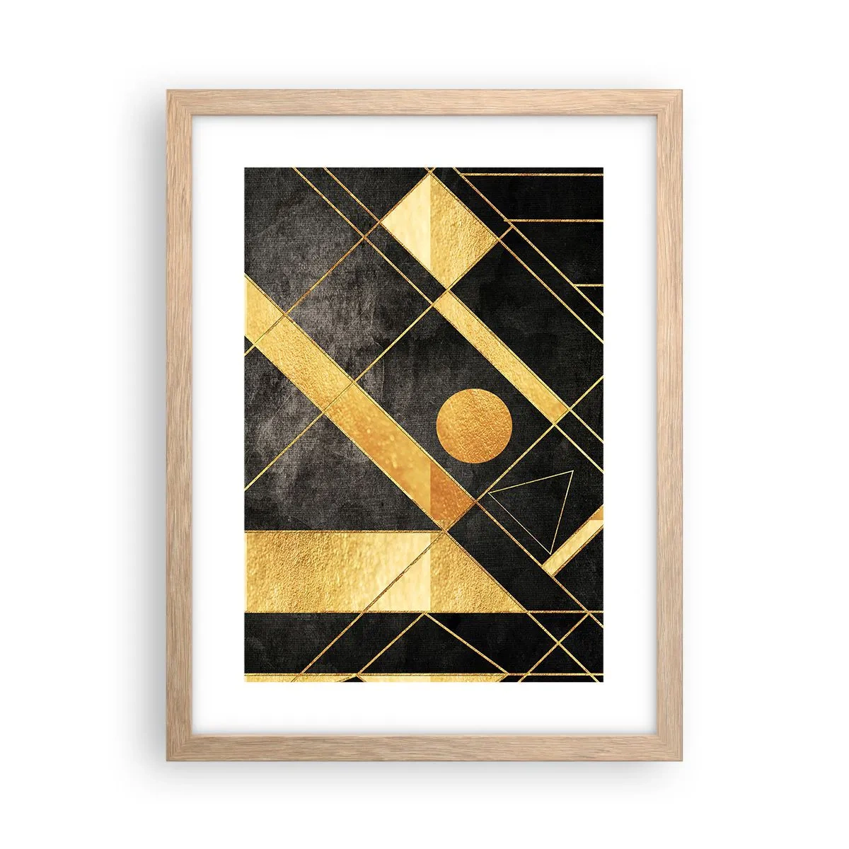 Affiche dans un chêne clair - Poster - Soleil du désert - 30x40 cm