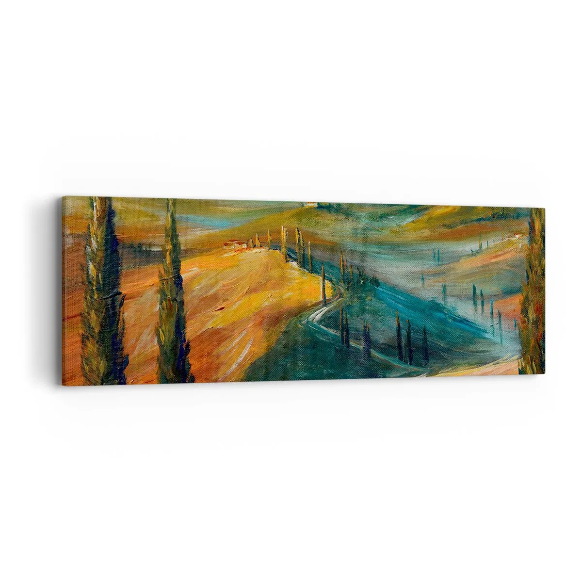 Impression sur toile - Image sur toile - paysage toscan - 90x30 cm