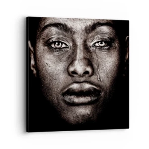 Impression sur toile - Image sur toile - Une larme - 30x30 cm