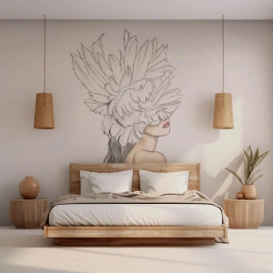 Papier Peint Autocollant Deluxe Sticker - Beauté couronnée - Abstraction, Femme, Corps - 200x140 cm