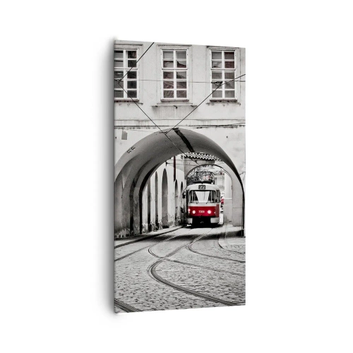 Impression sur toile - Image sur toile - Dans le labyrinthe de la ville - 65x120 cm