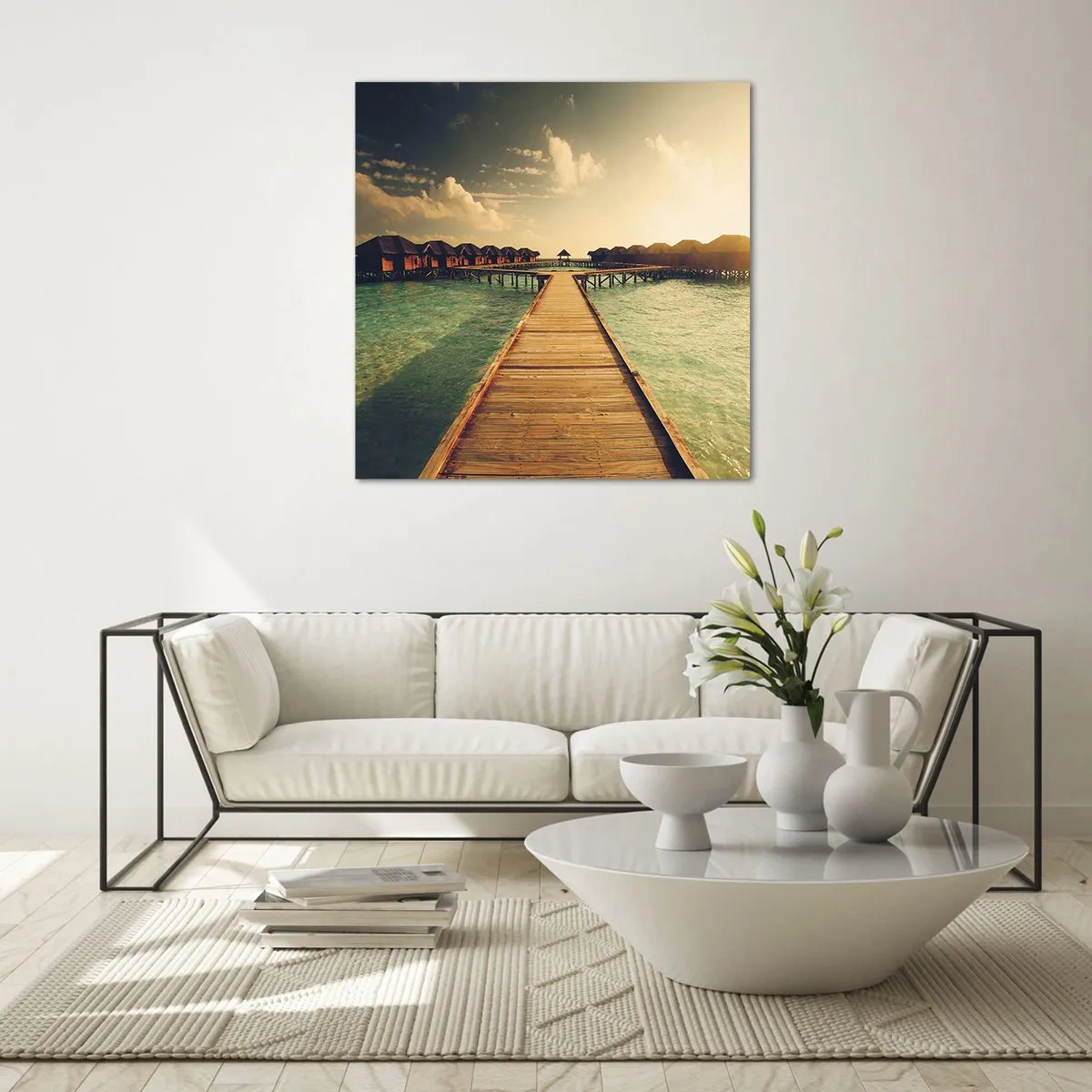 Impression sur verre - Image sur verre - Invitation chaleureuse - 50x50 cm