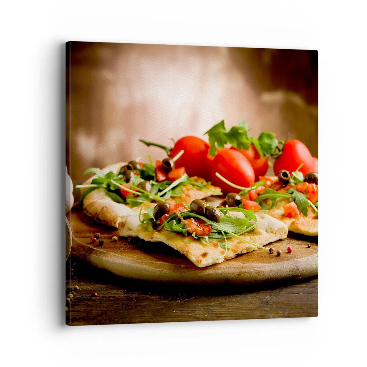 Impression sur toile - Image sur toile - Directement du four et du jardin - 40x40 cm