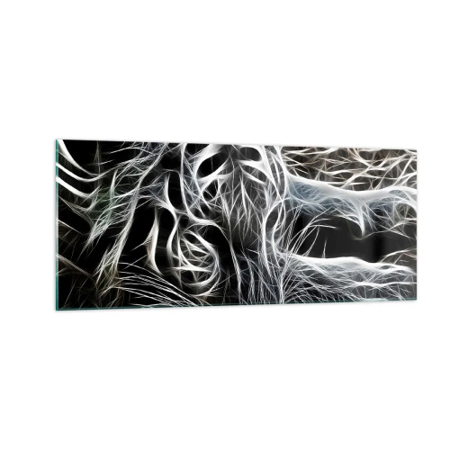 Impression sur verre - Image sur verre - Une étude de la légèreté du chat - 100x40 cm