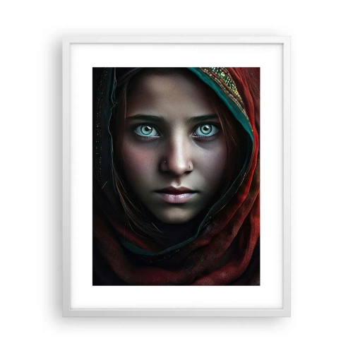 Affiche dans un cadre blanc - Poster - Princesse orientale - 40x50 cm