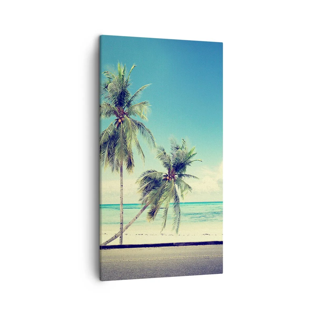 Impression sur toile - Image sur toile - Il est temps de commencer les vacances - 45x80 cm