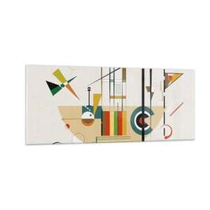 Impression sur verre - Image sur verre - Et le monde s’amuse - 100x40 cm