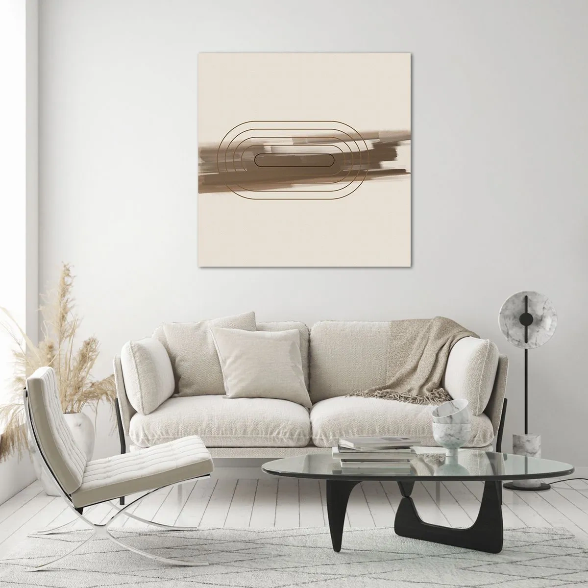 Impression sur verre - Image sur verre - Parfum de gris - 70x70 cm