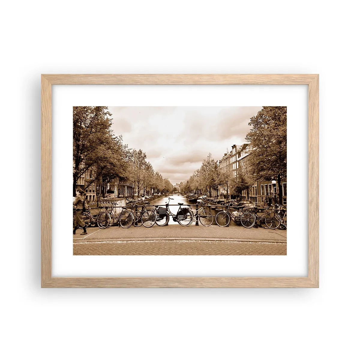 Affiche dans un chêne clair - Poster - Ambiance hollandaise - 40x30 cm