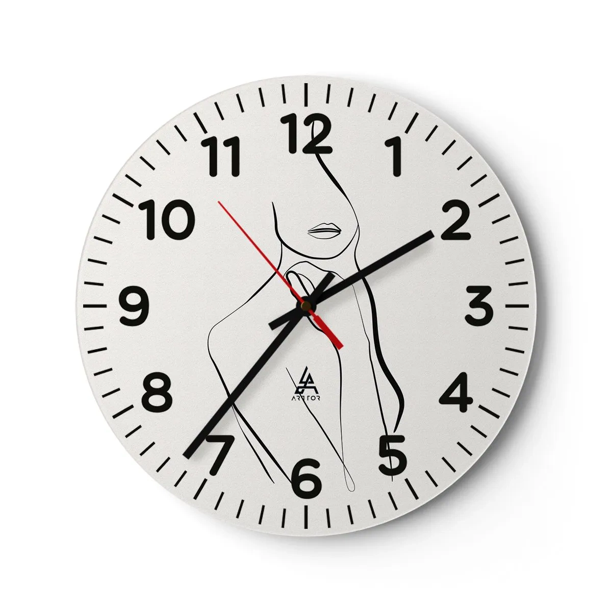 Horloge murale - Pendule murale - Vague de mélancolie - 40x40 cm