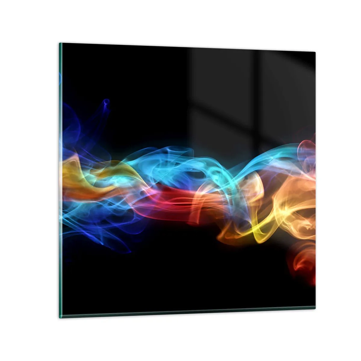Impression sur verre - Image sur verre - Danse arc-en-ciel du brouillard - 40x40 cm