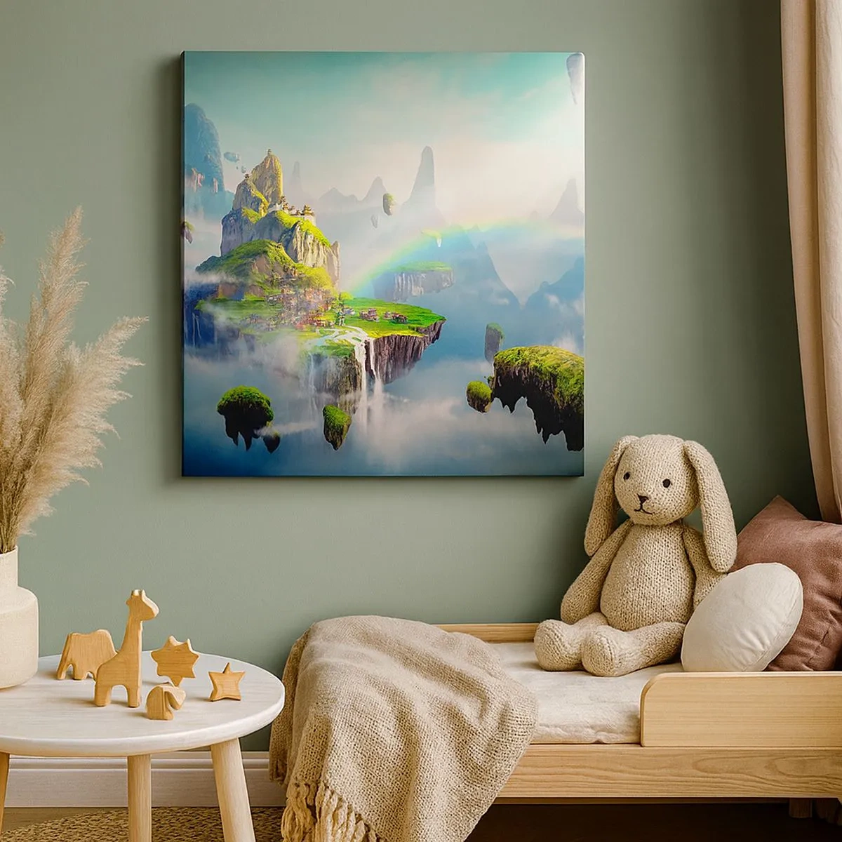 Impression sur toile - Image sur toile - Au milieu des cieux - îles du bonheur - 30x30 cm