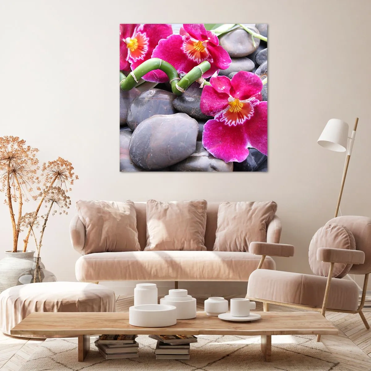 Impression sur toile - Image sur toile - Refroidir et chauffer - 60x60 cm