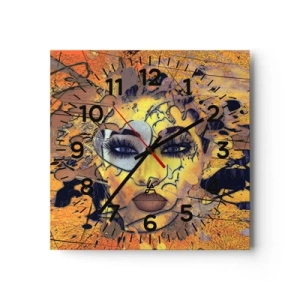 Horloge murale - Pendule murale - Beauté ensoleillée - 30x30 cm