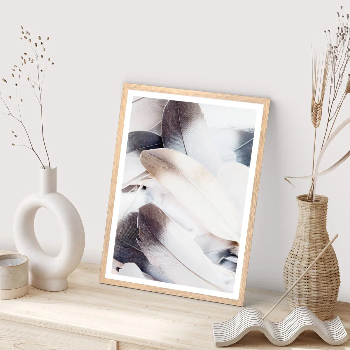 Affiche dans un chêne clair - Poster - Presque angélique - 61x91 cm