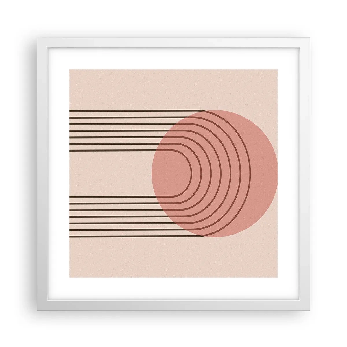 Affiche dans un cadre blanc - Poster - Attraction irrésistible - 40x40 cm