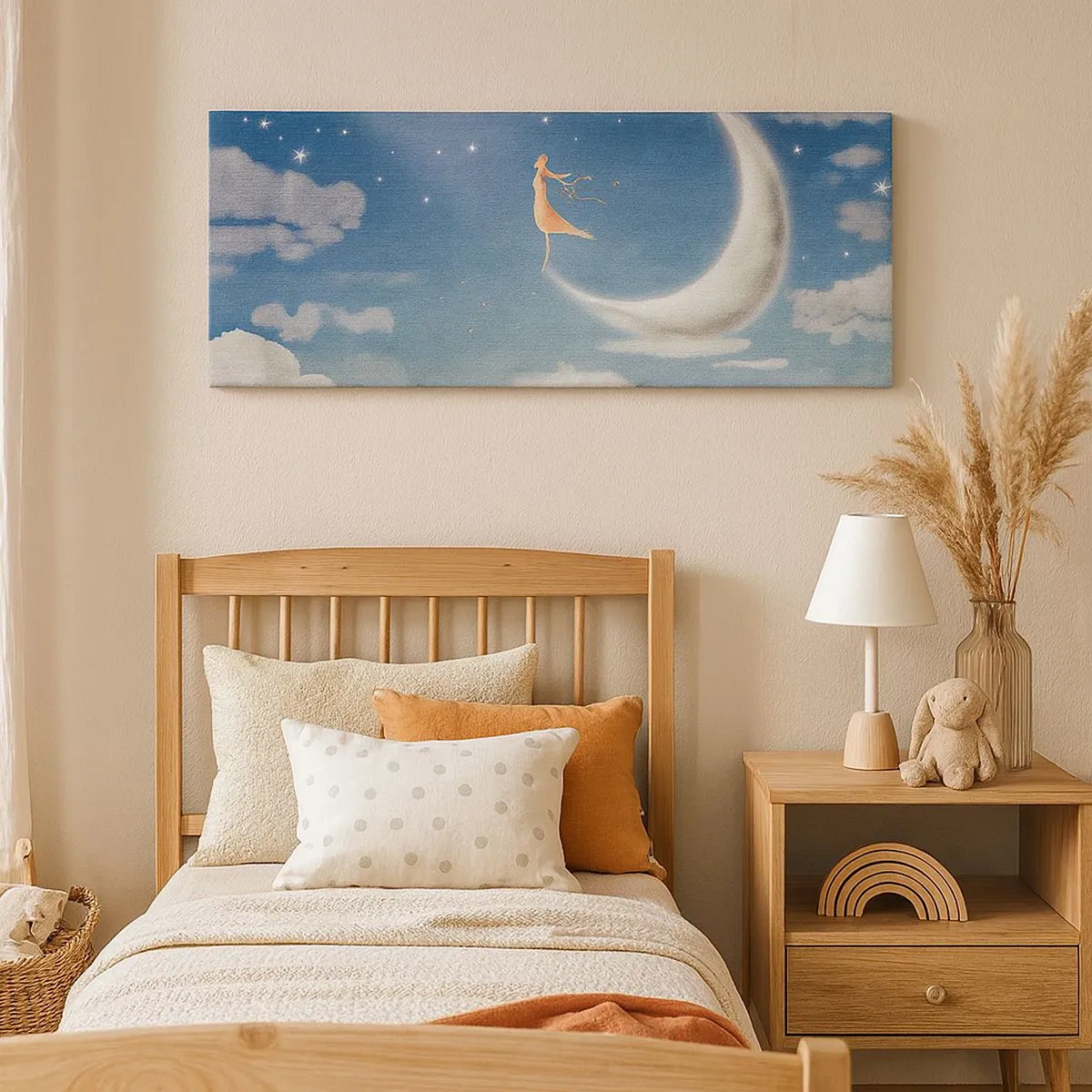 Impression sur toile - Image sur toile - Valise bleue - 100x40 cm