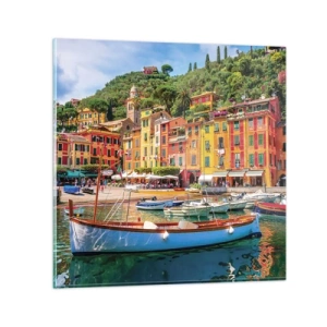 Impression sur verre - Image sur verre - Matinée italienne - 40x40 cm