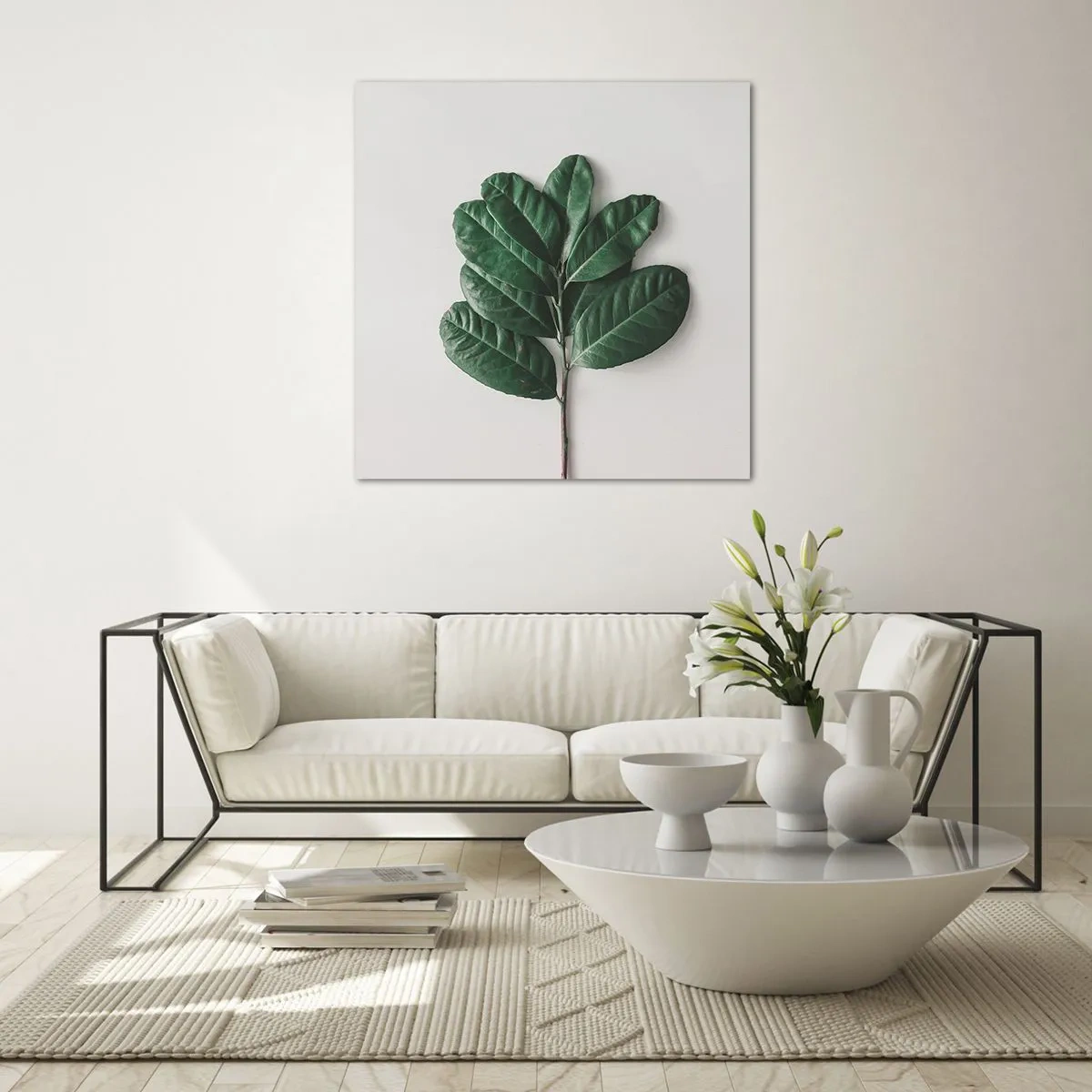 Impression sur verre - Image sur verre - Dessin de la nature elle-même - 40x40 cm