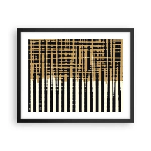 Affiche dans un cadre noir - Poster - Abstraction architecturale - 50x40 cm