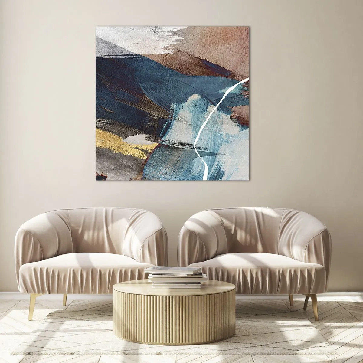 Impression sur verre - Image sur verre - Avec panache et énergie - 70x70 cm