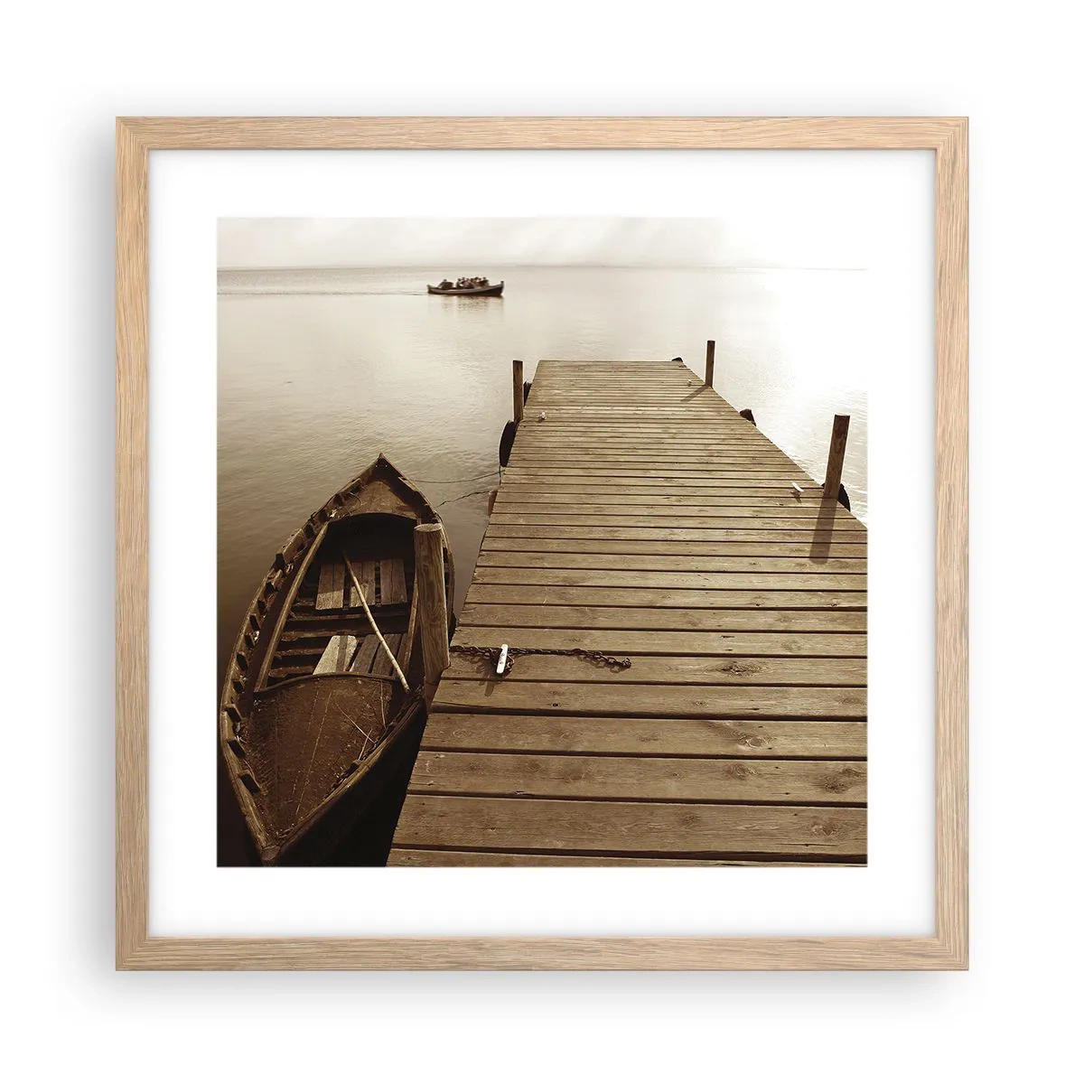 Affiche dans un chêne clair - Poster - Le grand silence - 40x40 cm
