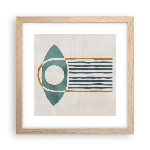 Affiche dans un chêne clair - Poster - Signes et rituels - 30x30 cm
