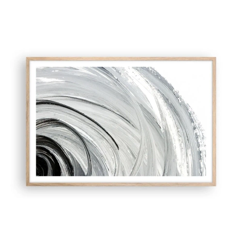 Affiche dans un chêne clair - Poster - Composition orbitale - 91x61 cm