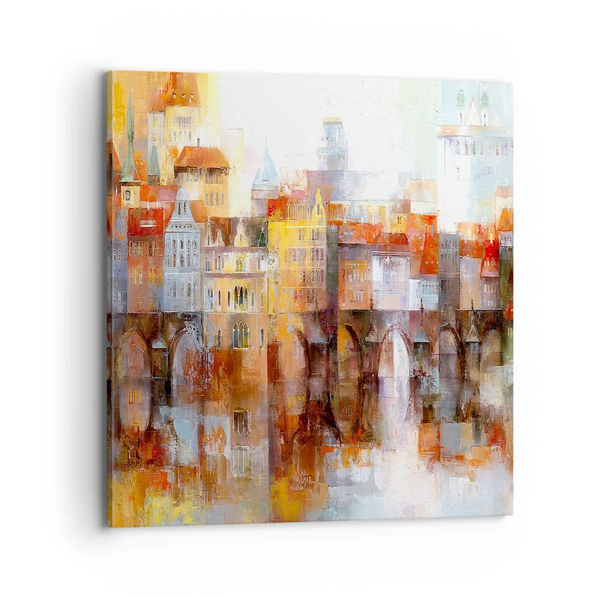 Impression sur toile - Image sur toile - C'est aussi beau sous le pont - 70x70 cm