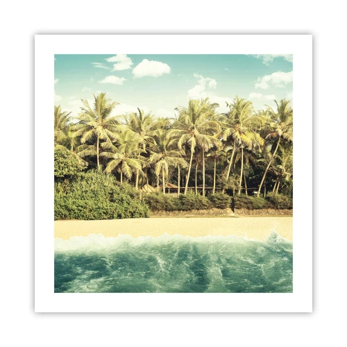 Affiche - Poster - Peut-être ici? - 50x50 cm
